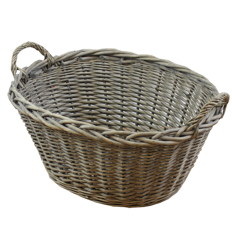 Bay Isle Home Home Oval Wicker Laundry Basket Wayfair.co.uk